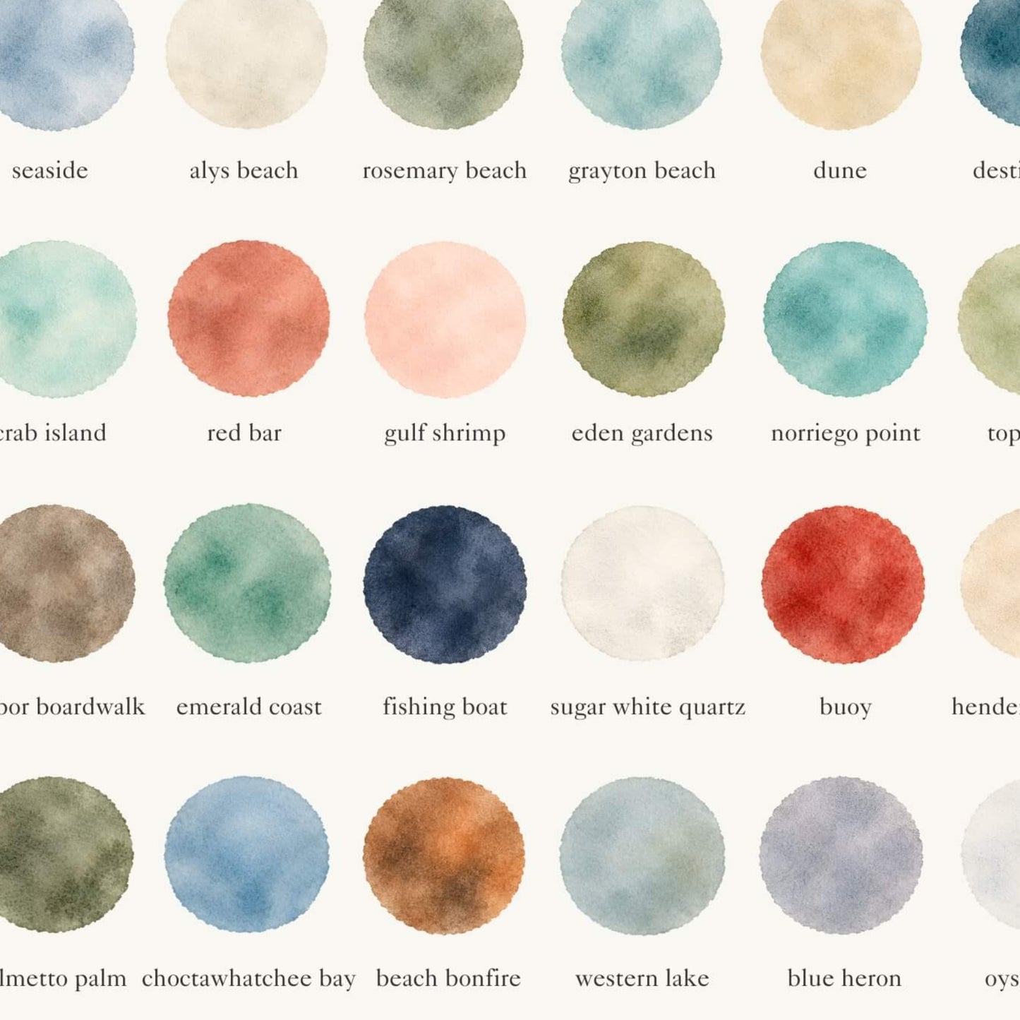 The Colors of Destin & 30A - Watercolor Print