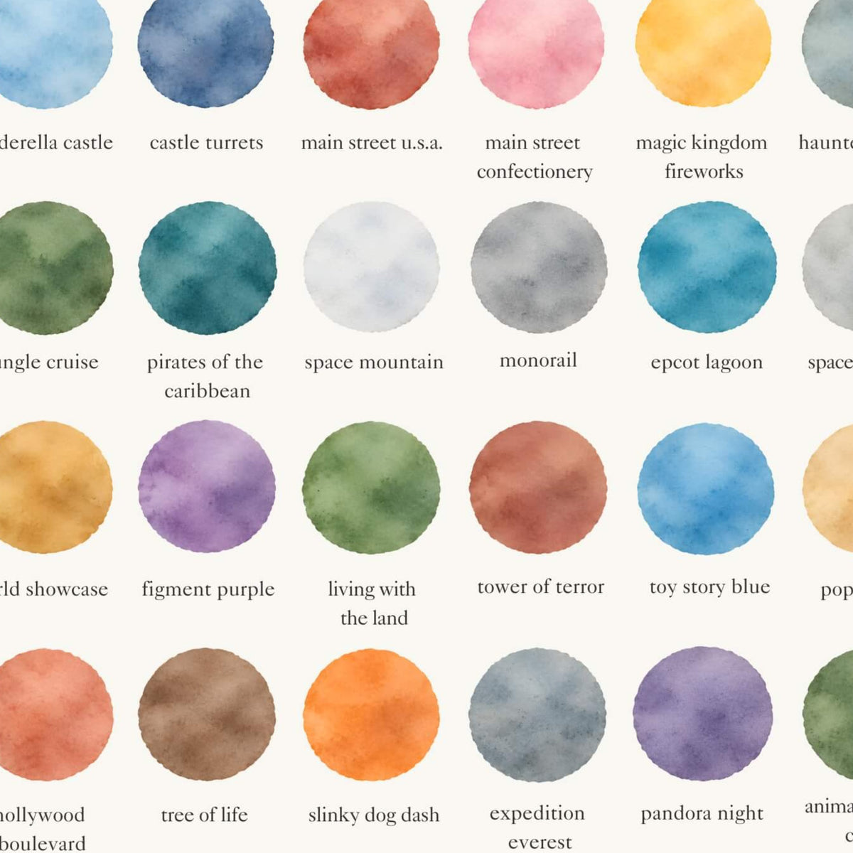 The Colors of Walt Disney World