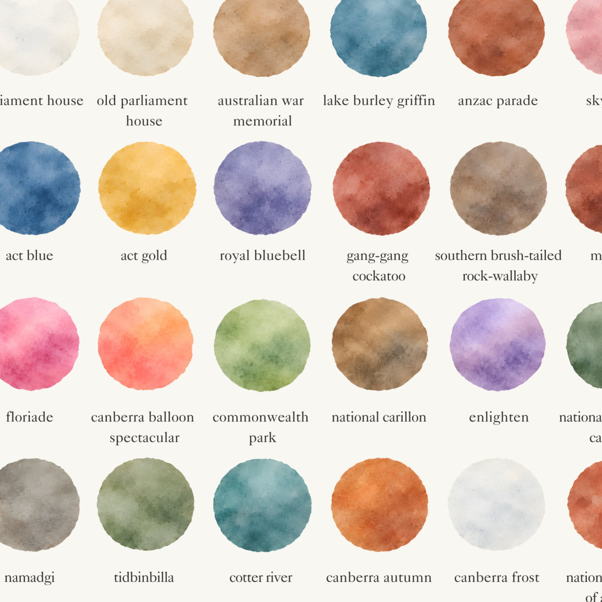 The Colors of Australian Capital Territory
