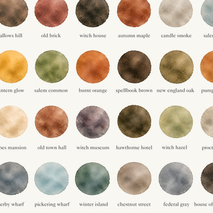 The Colors of Salem, MA - Watercolor Print