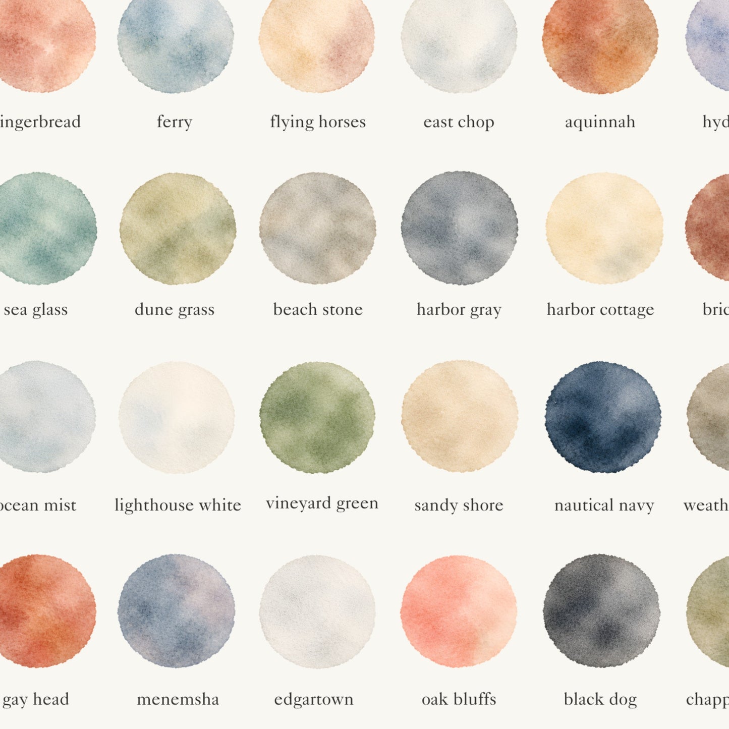 The Colors of Martha’s Vineyard - Watercolor Print