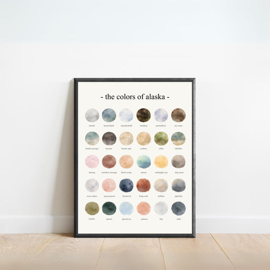 The Colors of Alaska - Watercolor Print