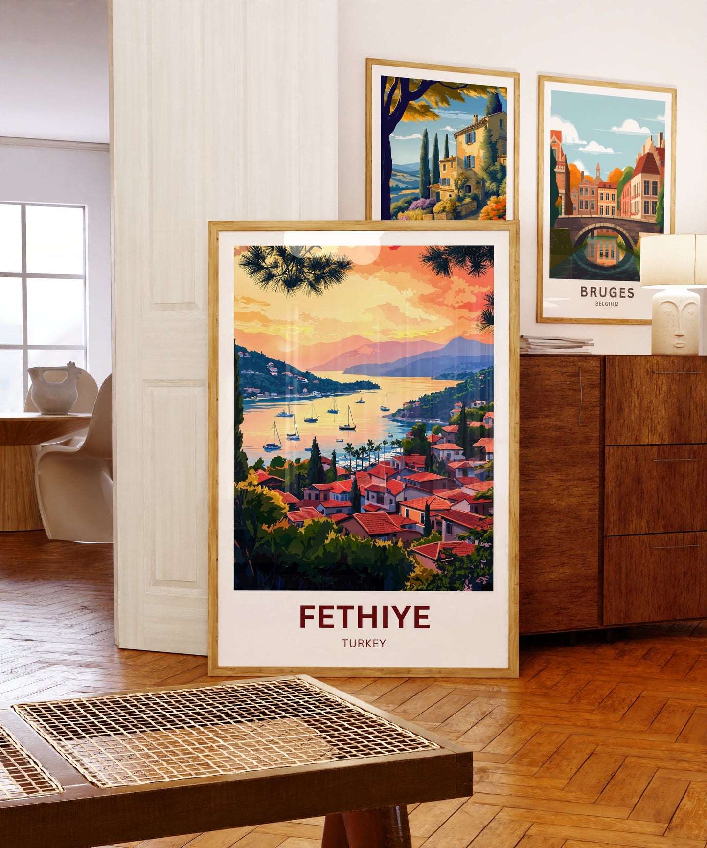 Fethiye Travel Poster - Captivating Harbor View in Turkey