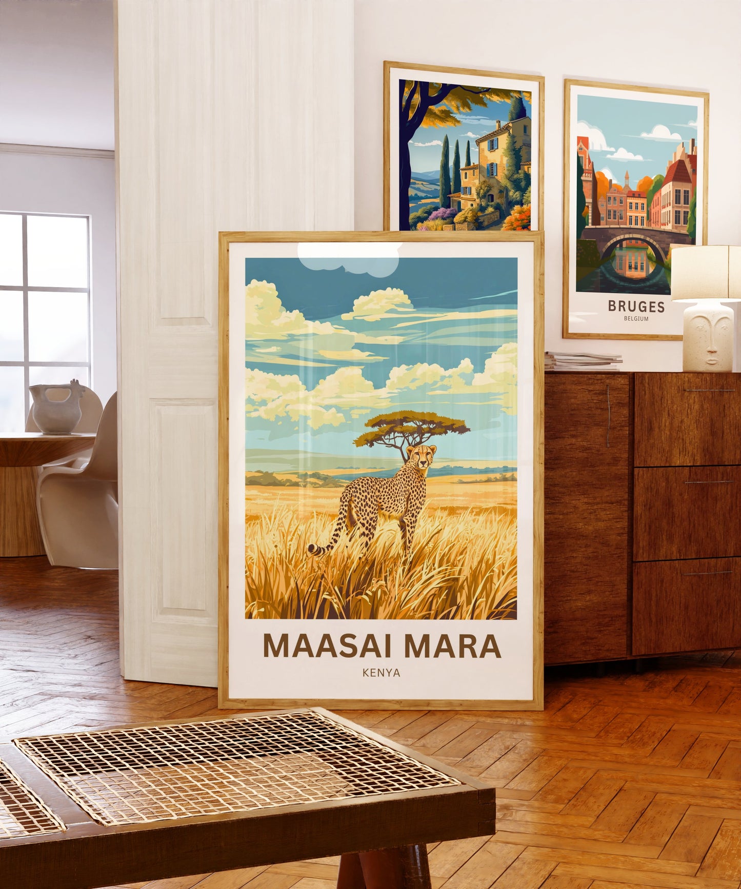 Maasai Mara Travel Poster - National Reserve of Kenya