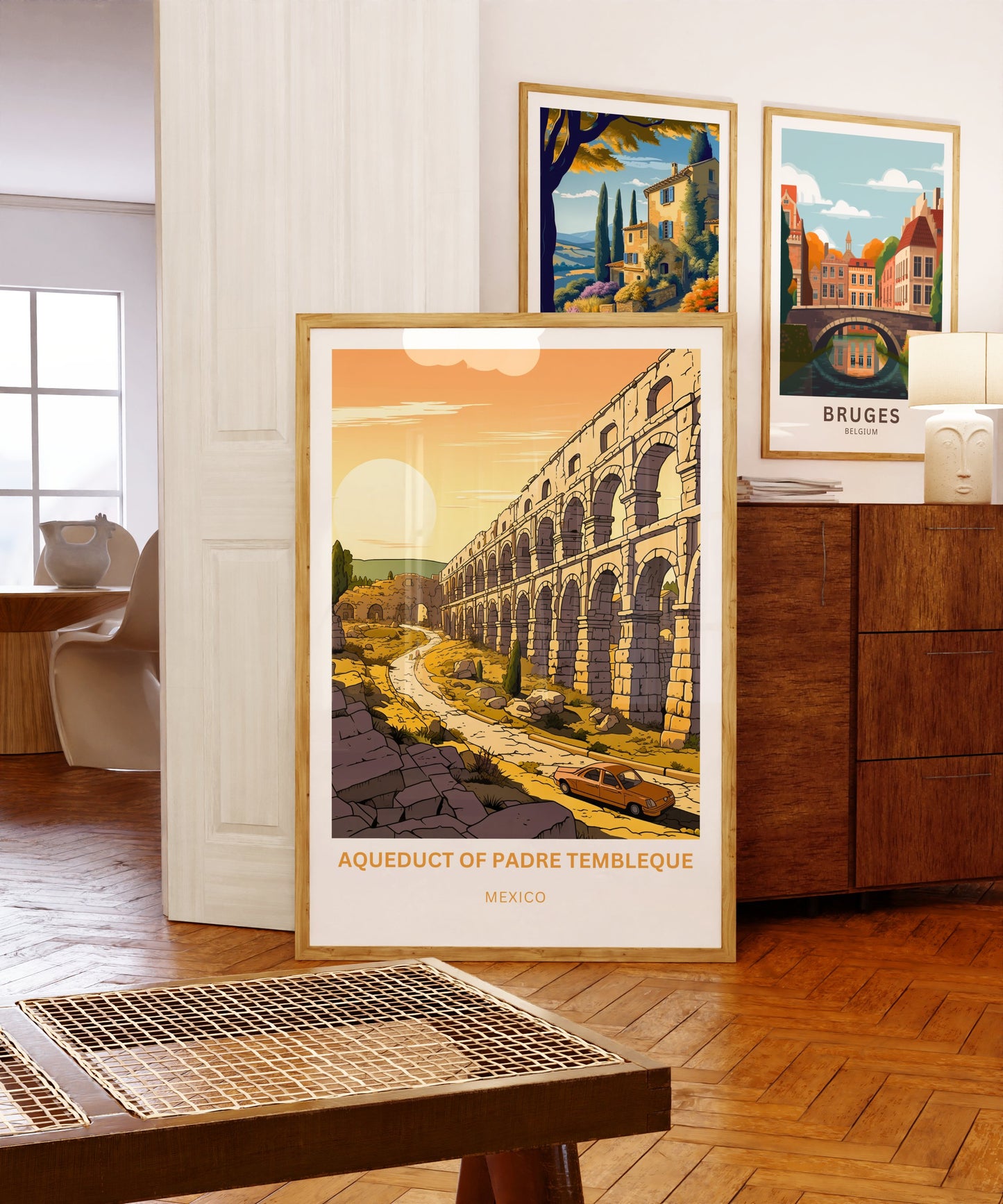 Aqueduct of Padre Tembleque Travel Poster - Scenic Monument