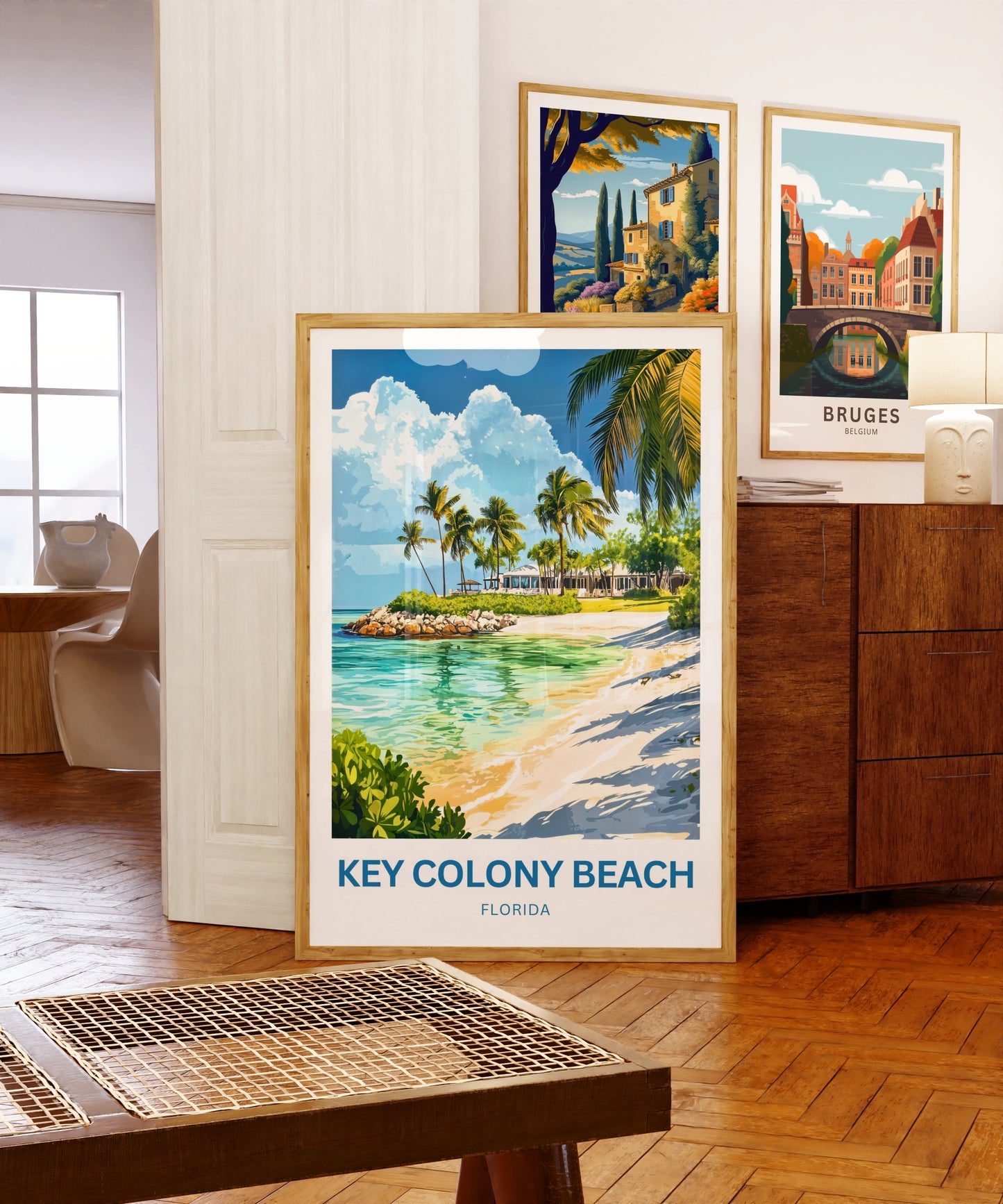 Key Colony Beach Travel Poster - Captivating Coastal Beach Florida