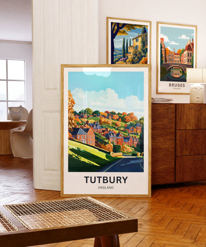 Tutbury Travel Poster - England