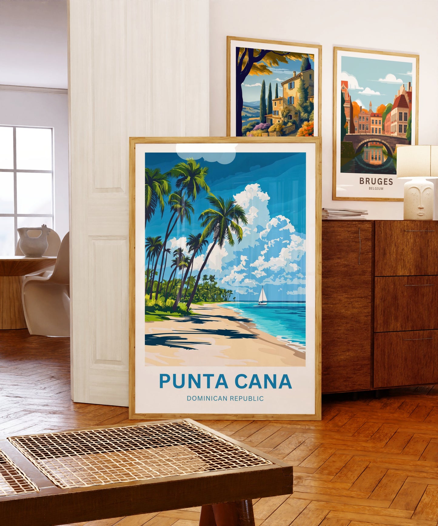 Punta Cana Travel Poster - Charming White Sandy Beach