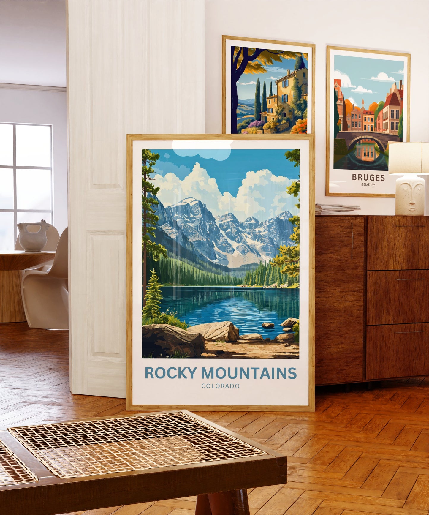 Rocky Mountains Travel Poster - Stunning Alpine Scenery