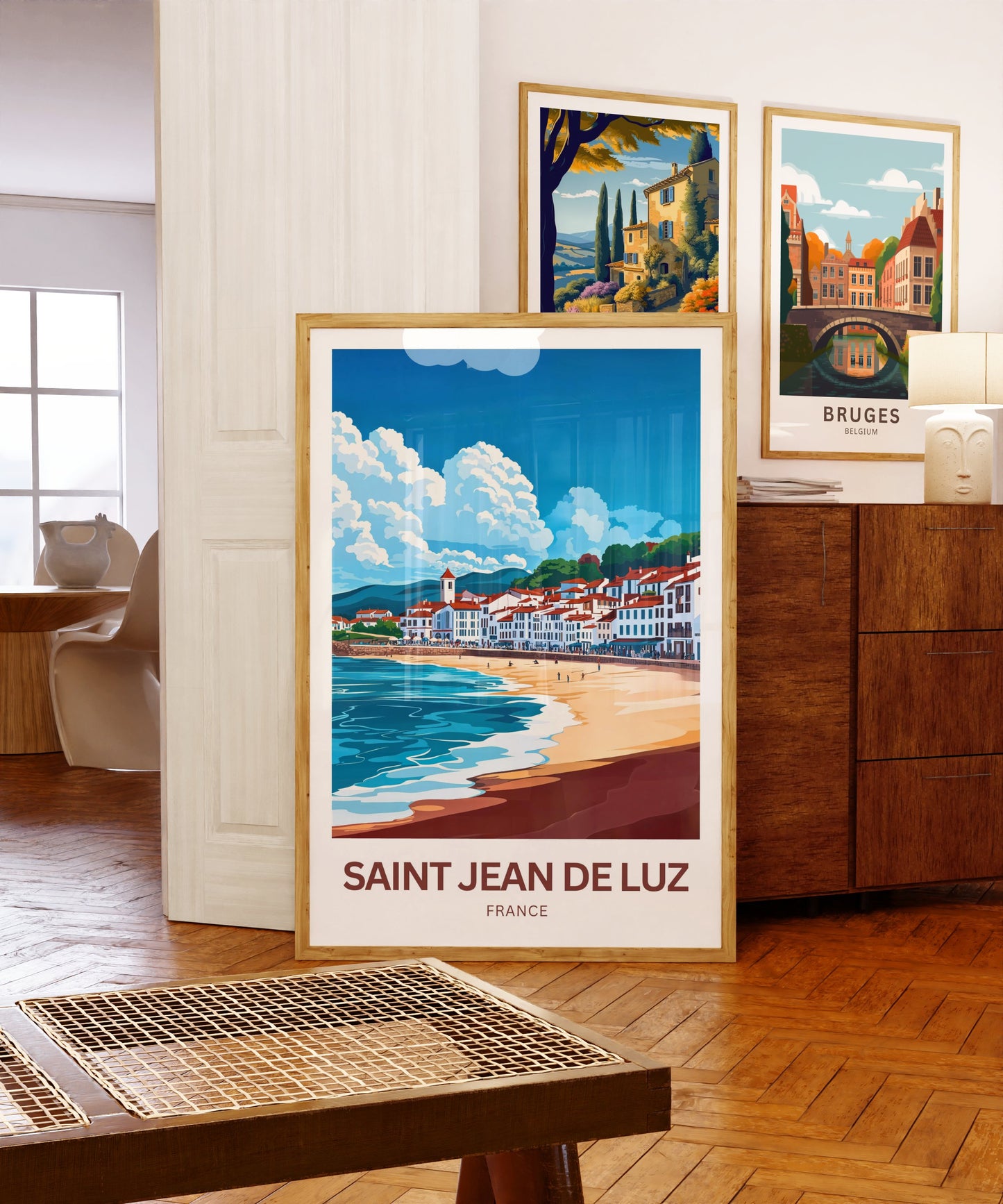 Saint-Jean-de-Luz Travel Poster - Captivating Beach