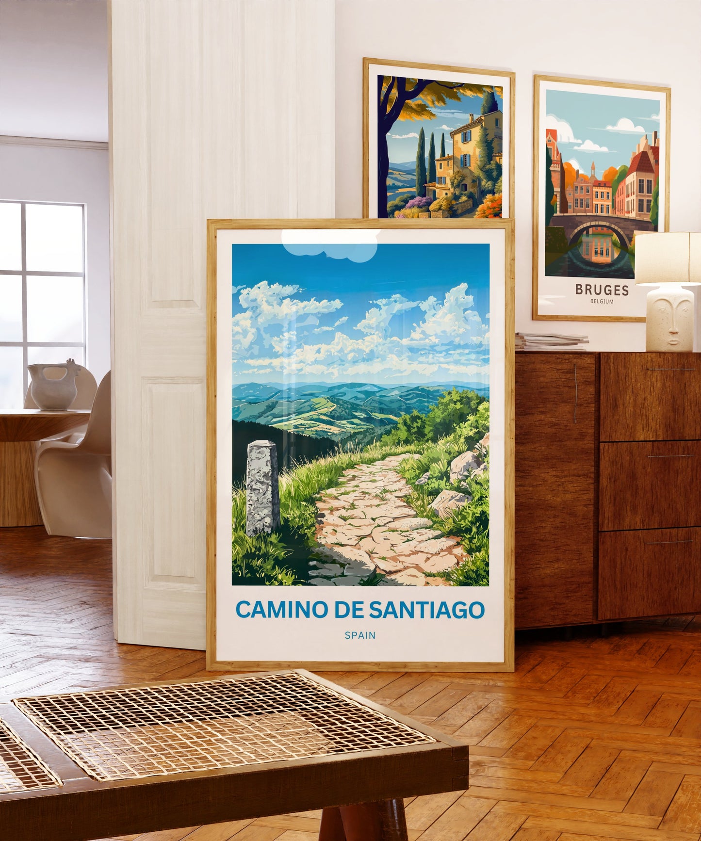 Camino de Santiago Travel Poster - Breathtaking Scenery of the Camino