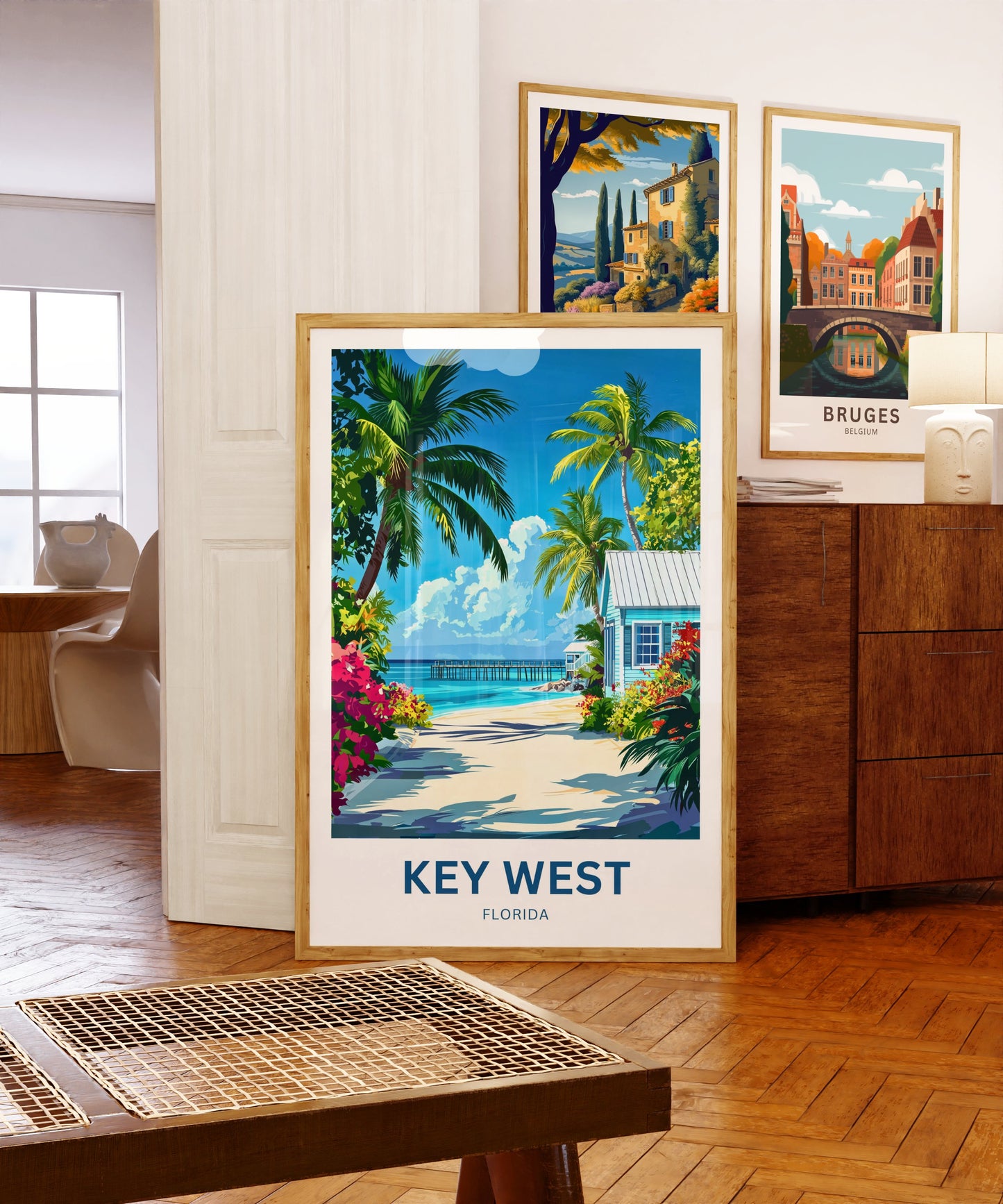 Key West Travel Poster  Village Island charm Florida