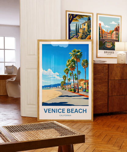 Venice Beach Travel Poster