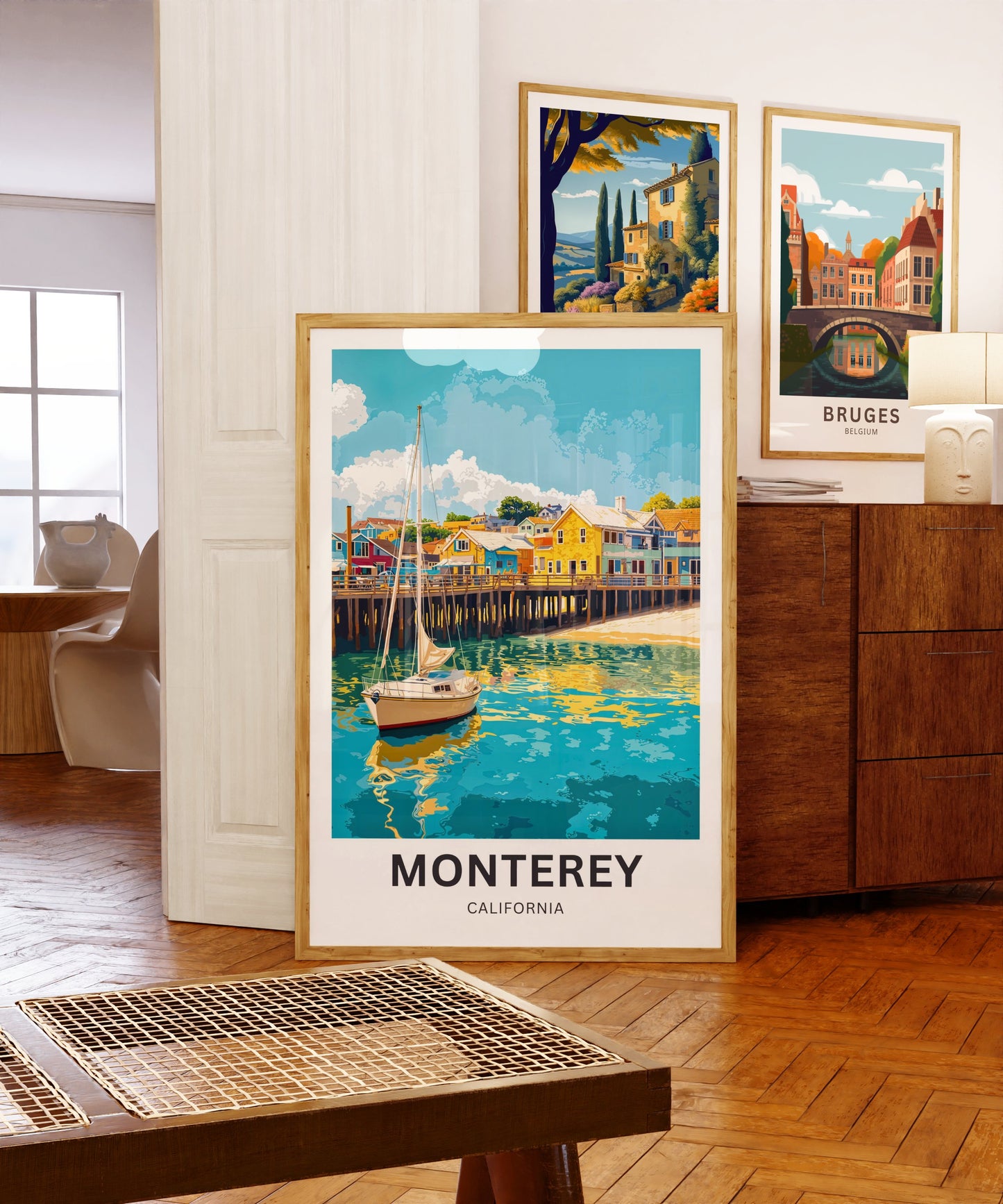 Monterey Travel Poster - Captivating View of California Coastal Living