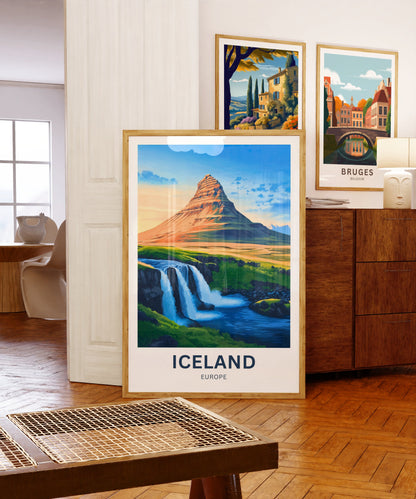 Iceland Travel Poster