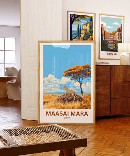 Maasai Mara Travel Poster