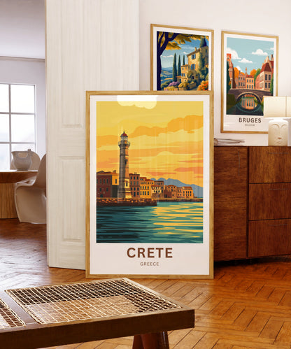 Crete Travel Poster - Timeless Island of Greece