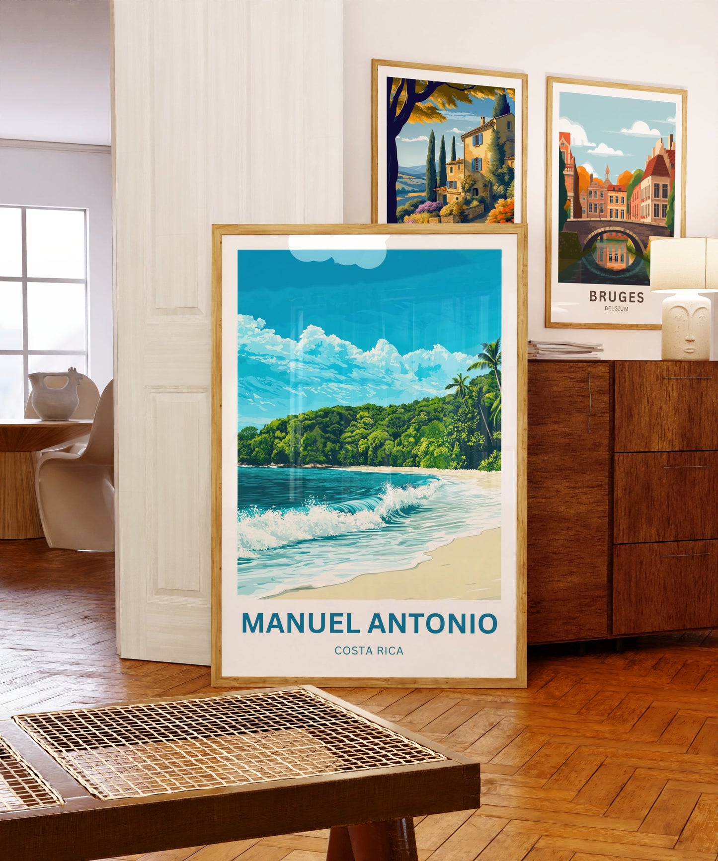 Manuel Antonio Travel Poster - Captivating Sandy Beach in Costa Rica
