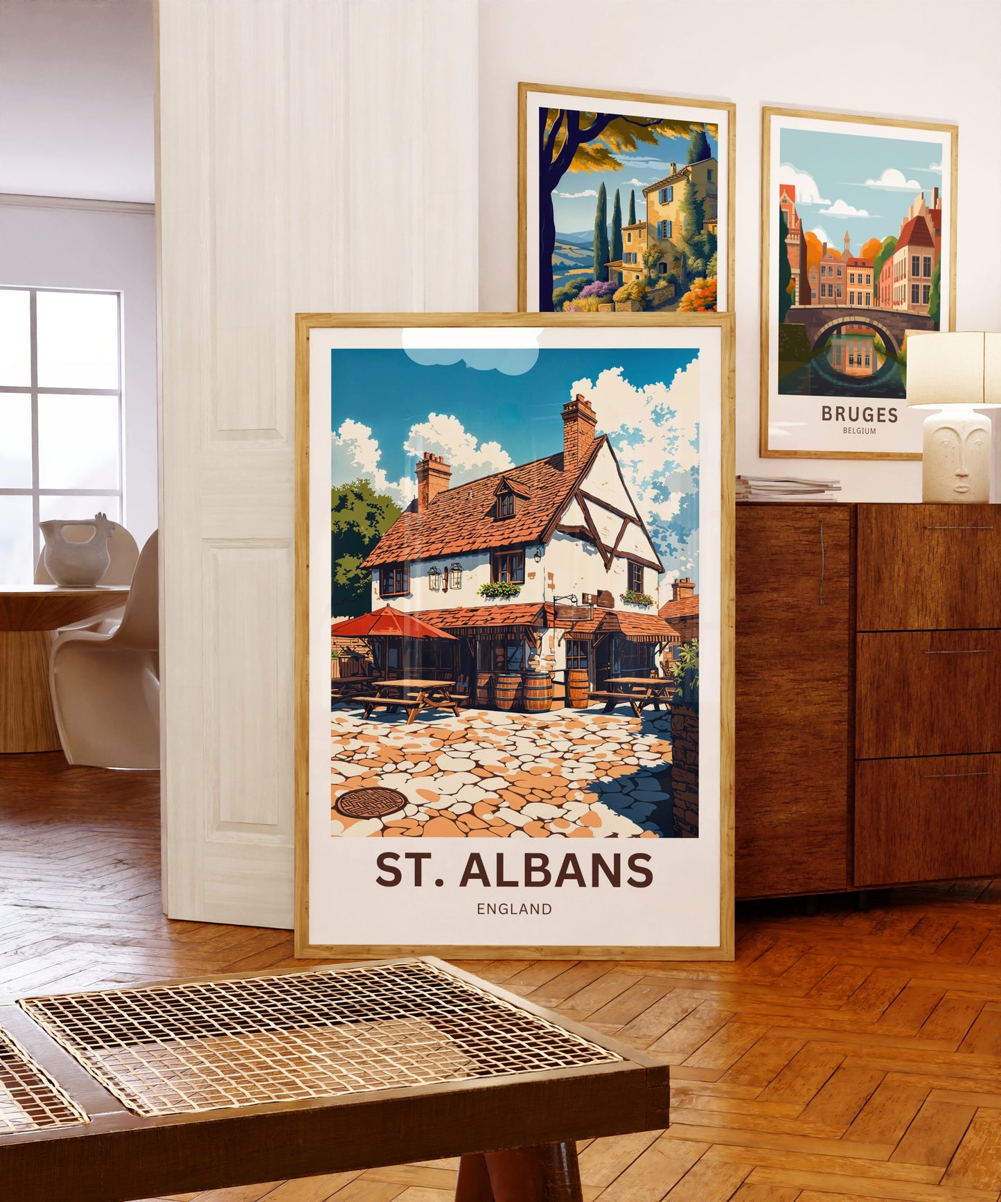 St. Albans Travel Poster