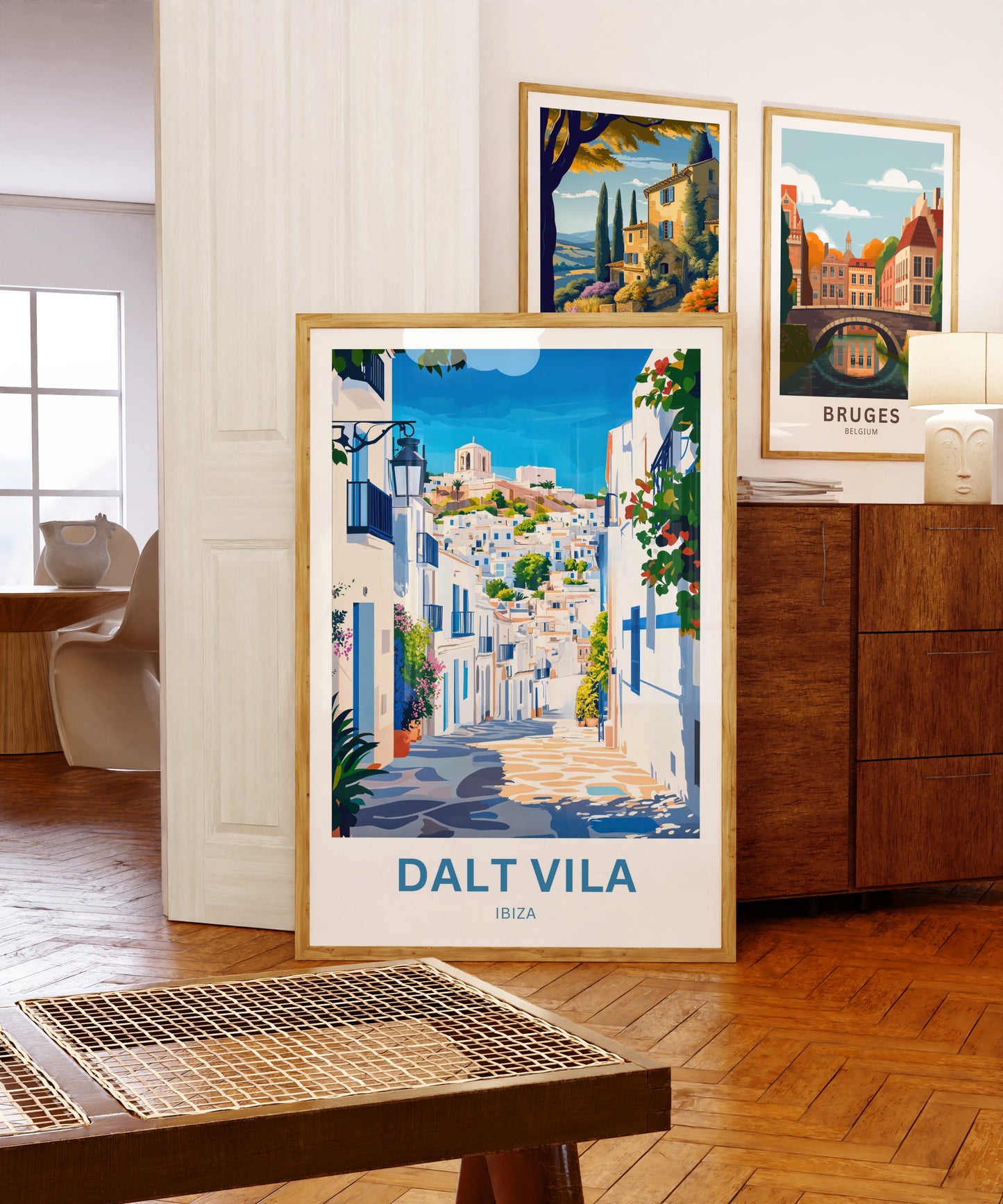 Dalt Vila Travel Poster - Winding Streets of Dalt Vila, Ibiza