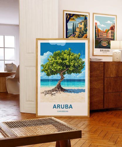 Aruba Travel Poster
