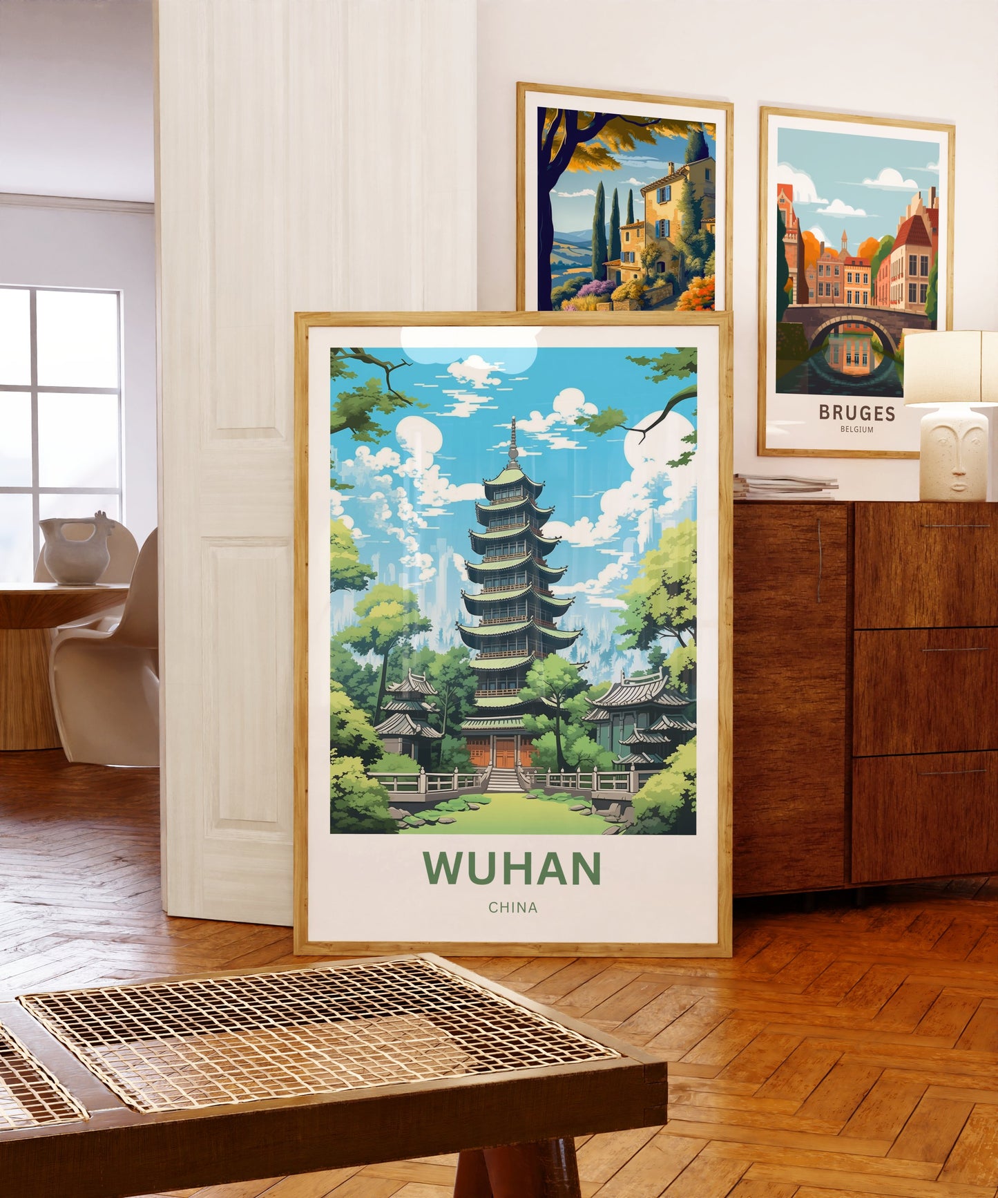 Wuhan Travel Poster - Vibrant Urban Culture