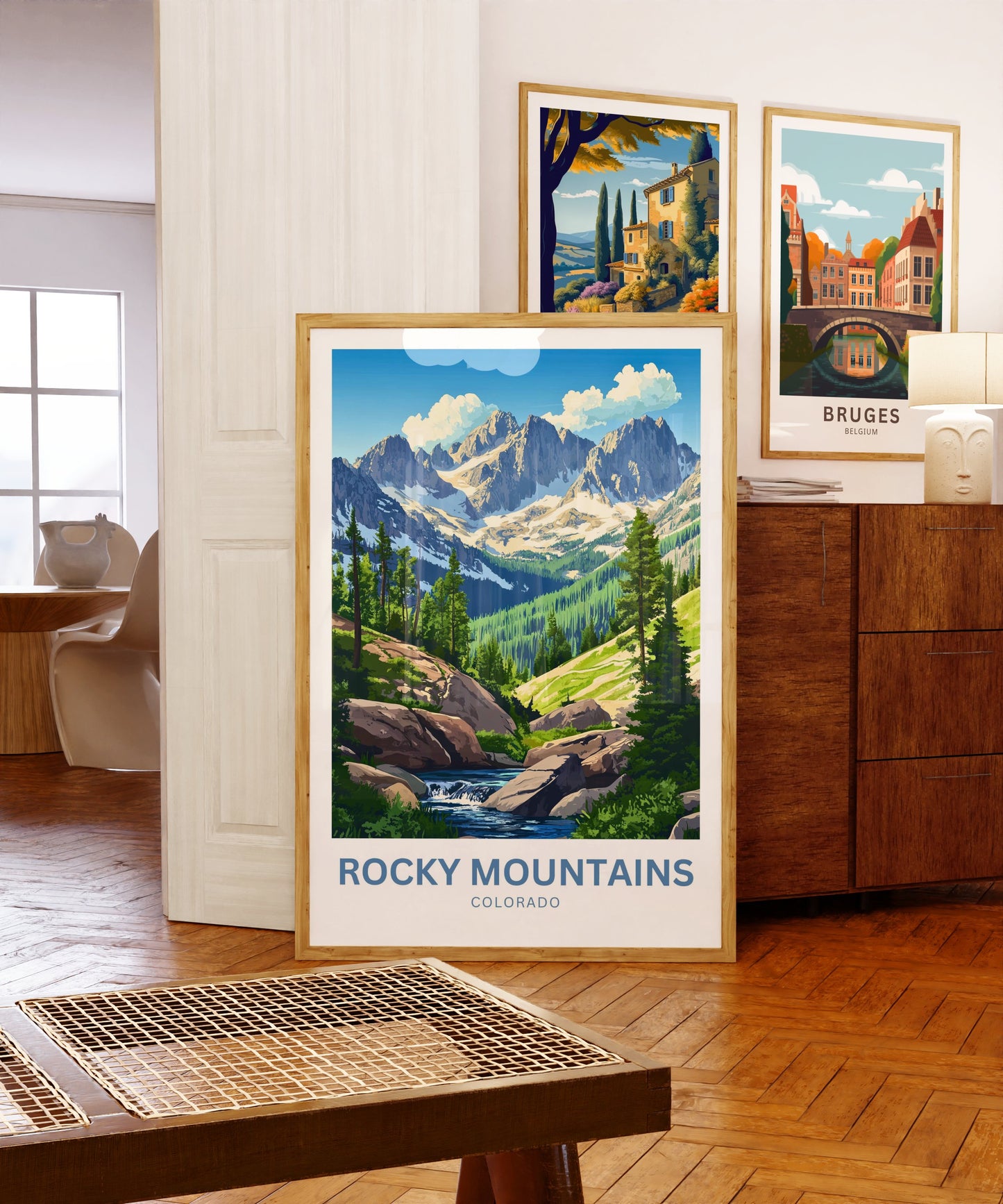 Rocky Mountains Travel Poster - Natural Wonder of Colorado