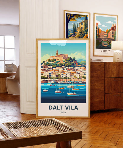 Dalt Vila Travel Poster - Charm Ibiza’s A Mediterranean Masterpiece