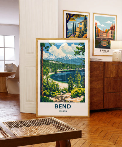 Bend Travel Poster