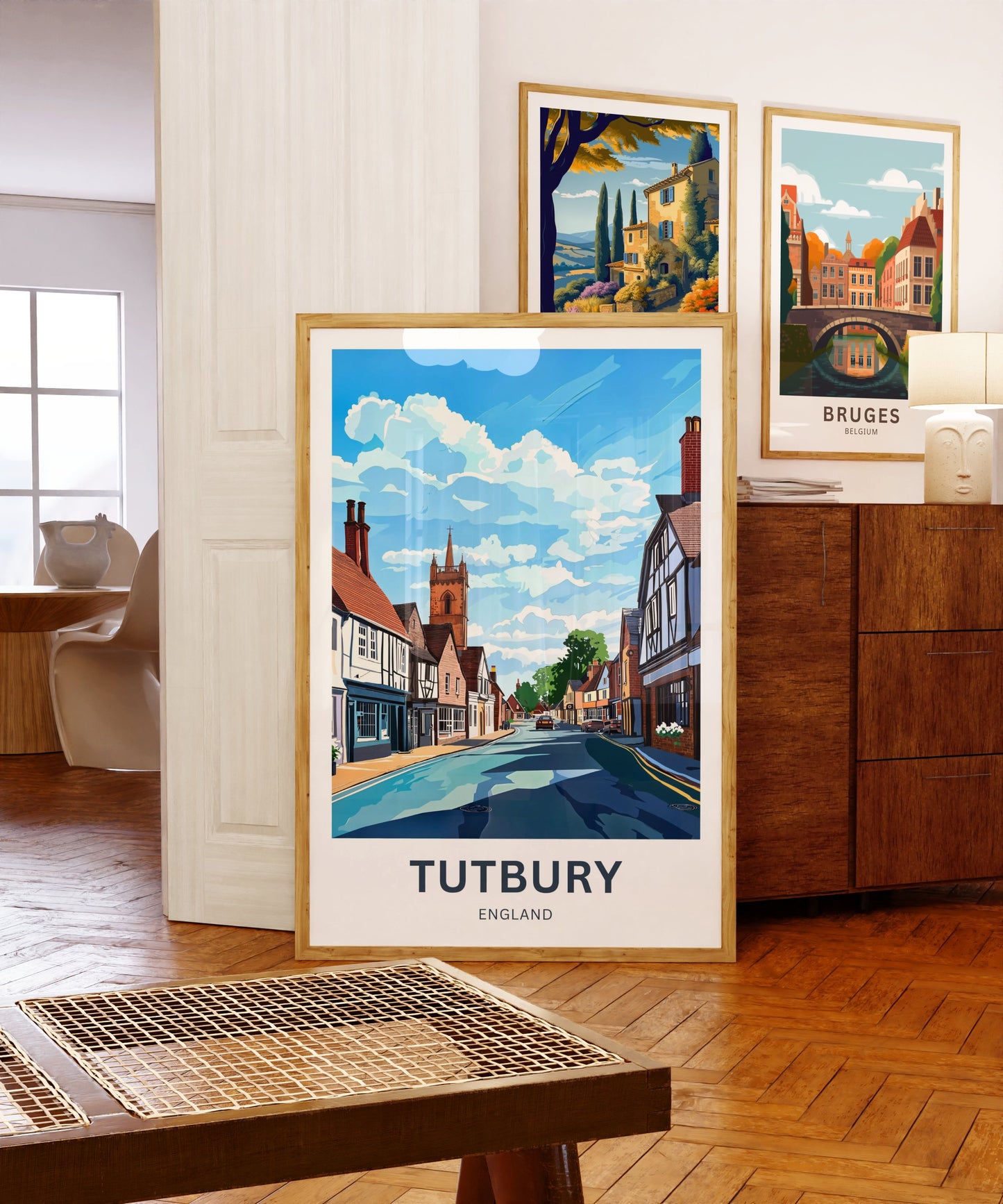 Tutbury Travel Poster - Captivating Street View