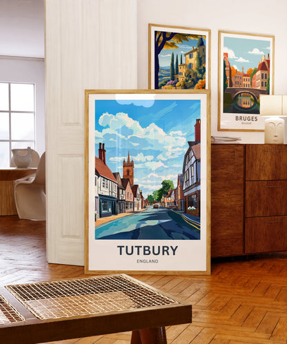 Tutbury Travel Poster - Captivating Street View