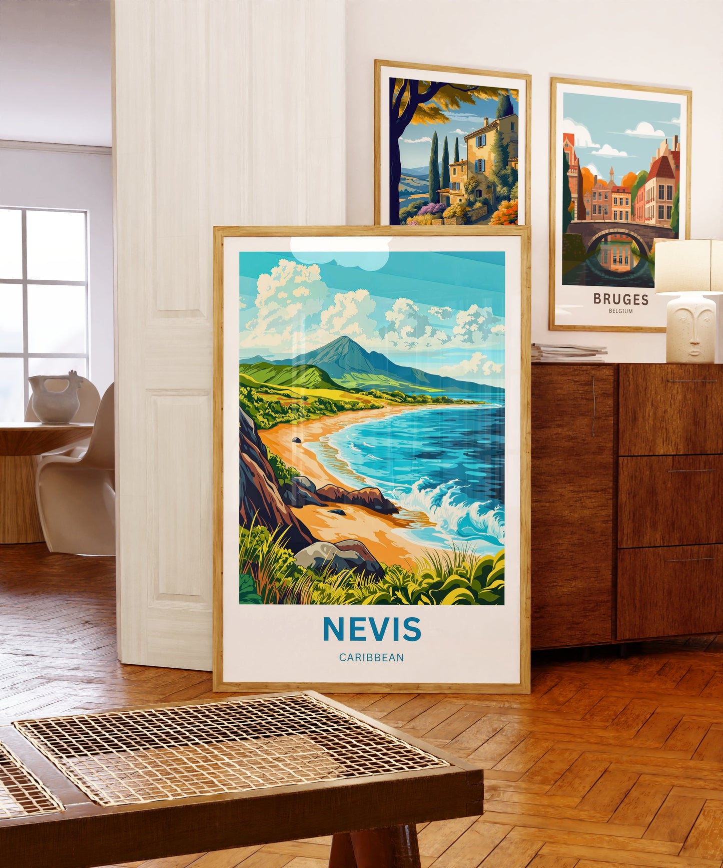 Nevis Travel Poster