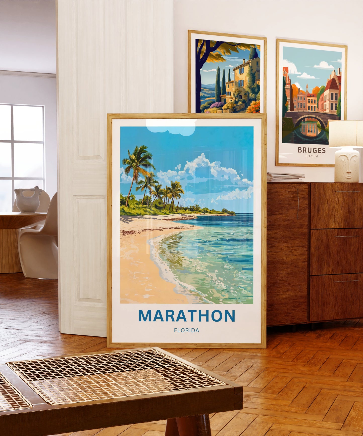 Marathon Travel Poster -  Captivating Serene Beach Florida