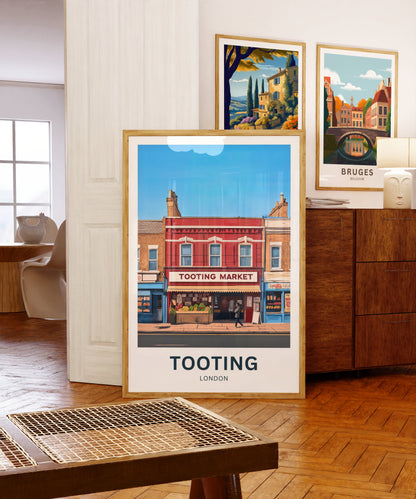 Tooting Travel Poster - Iconic Market in South London
