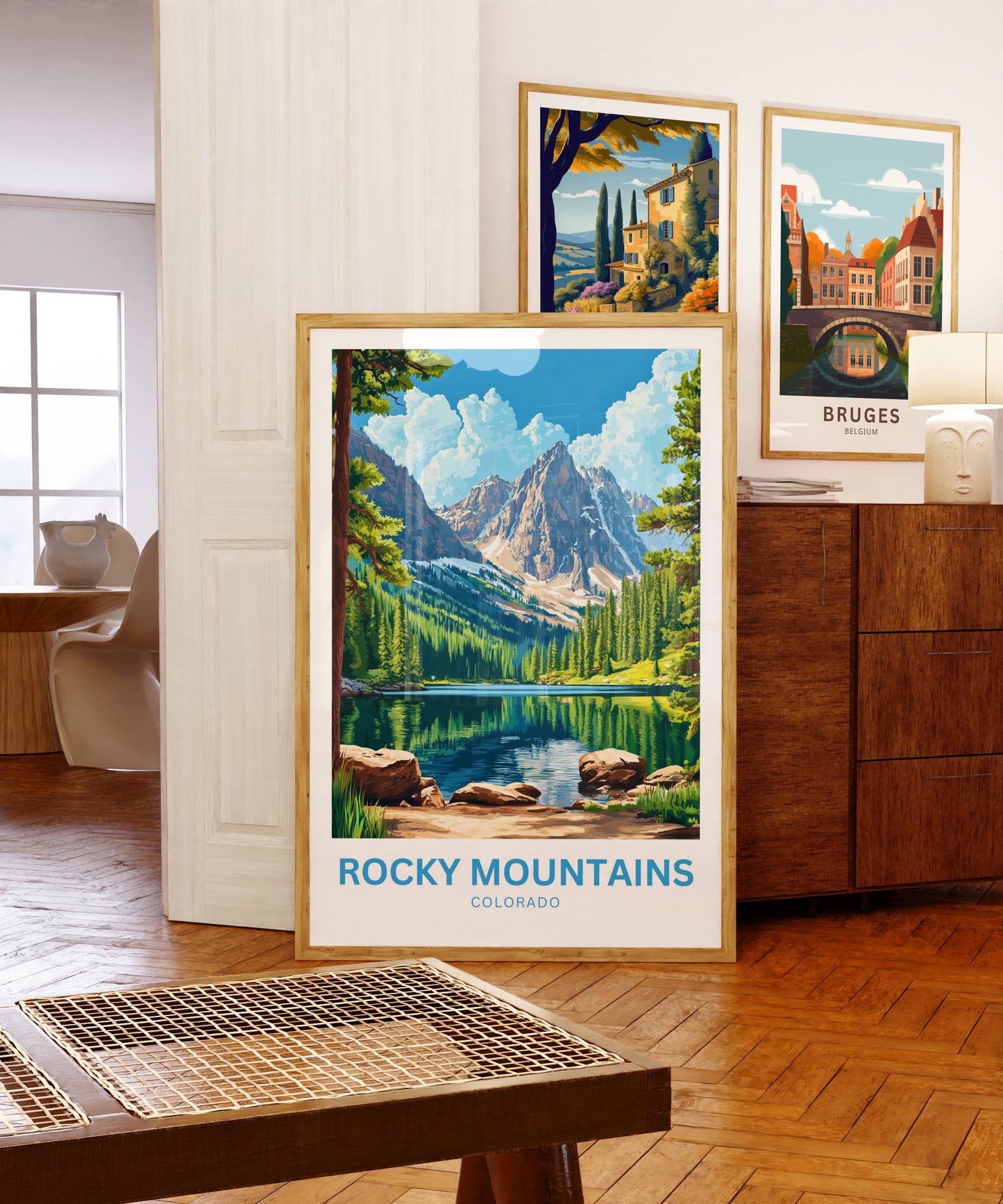 Rocky Mountains Travel Poster - Colorado Landscape