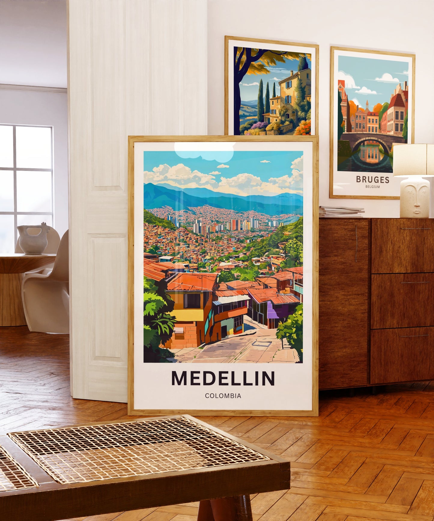 Medellín Travel Poster - A Jewel in the Colombian Mountains