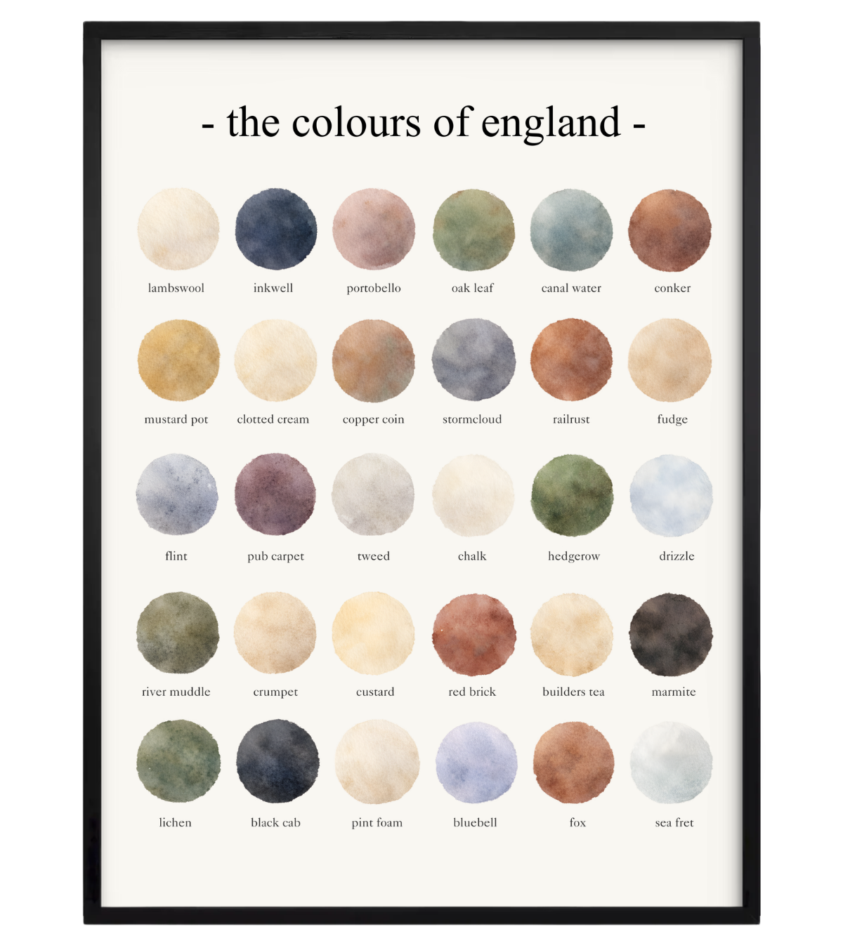 The Colours of England