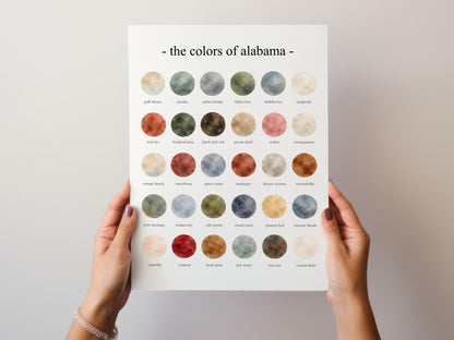 The Colors of Alabama  – Watercolor