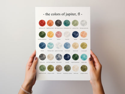 The Colors of Jupiter, FL - Watercolor Print