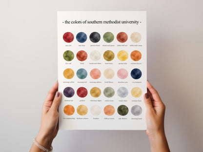 The Colors of Southern Methodist University