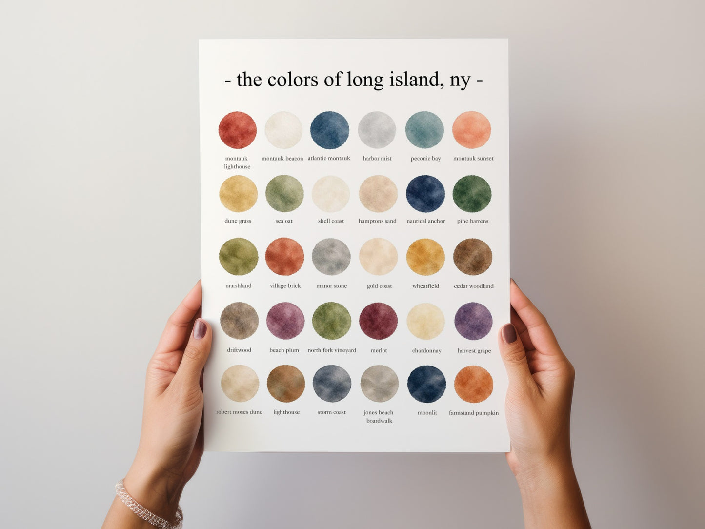 The Colors of Long Island, NY - Watercolor Print
