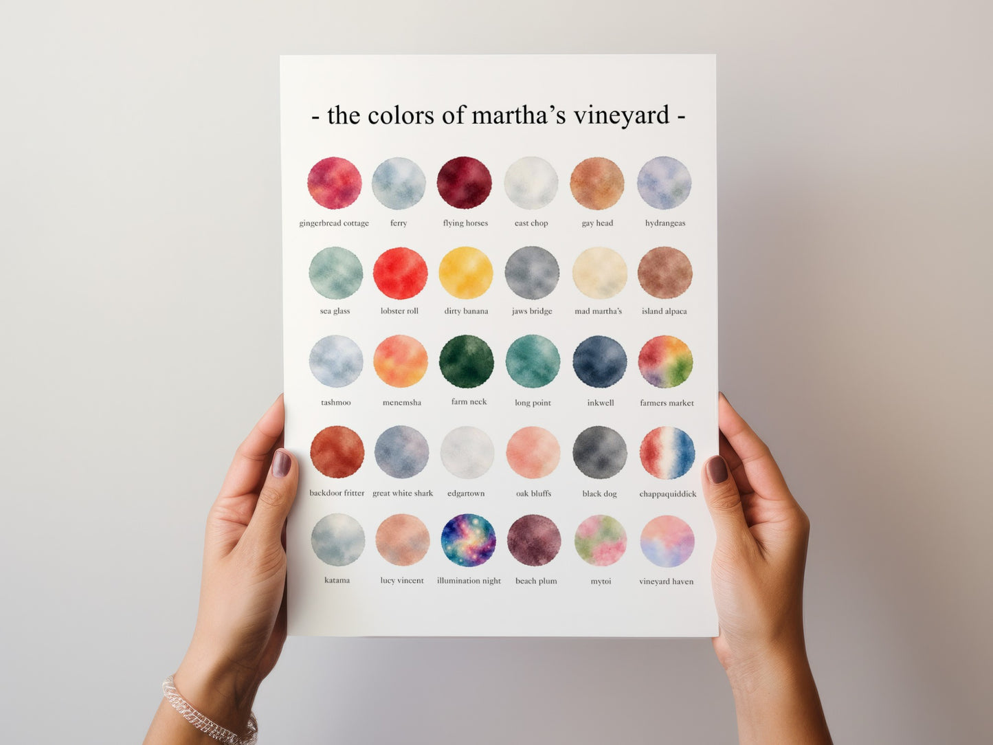 The Colors of Martha’s Vineyard - Watercolor Print