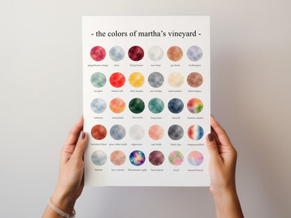 The Colors of Martha’s Vineyard - Watercolor Print