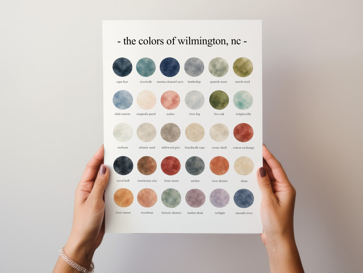 The Colors of Wilmington, NC - Watercolor Print