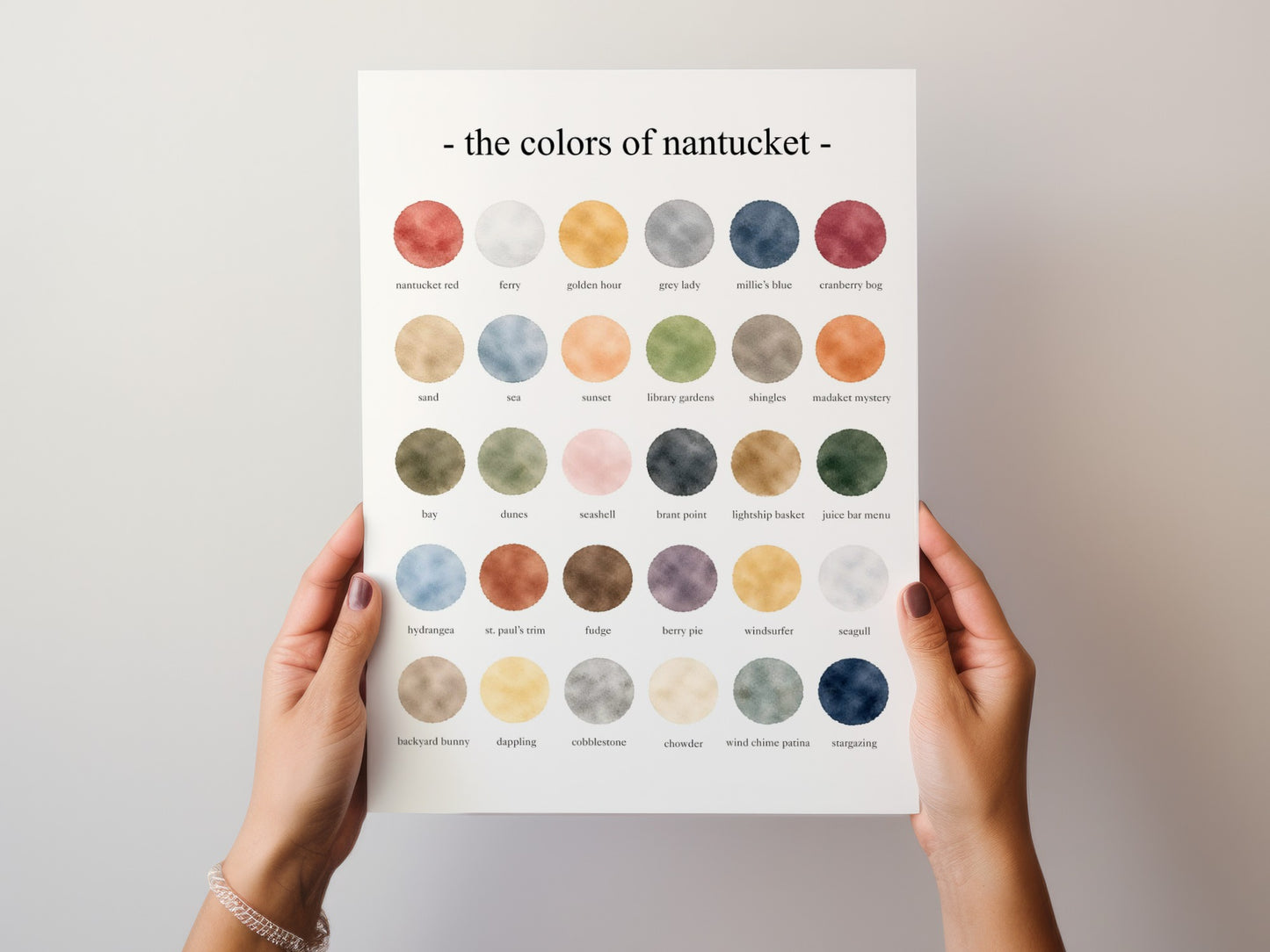 The Colors of Nantucket - Watercolor Print