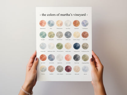 The Colors of Martha’s Vineyard - Watercolor Print