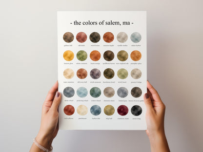 The Colors of Salem, MA - Watercolor Print