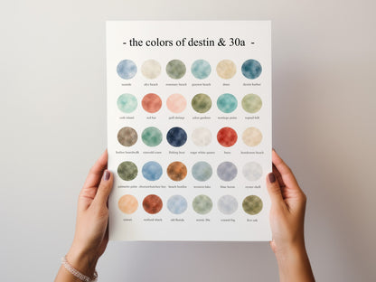 The Colors of Destin & 30A - Watercolor Print