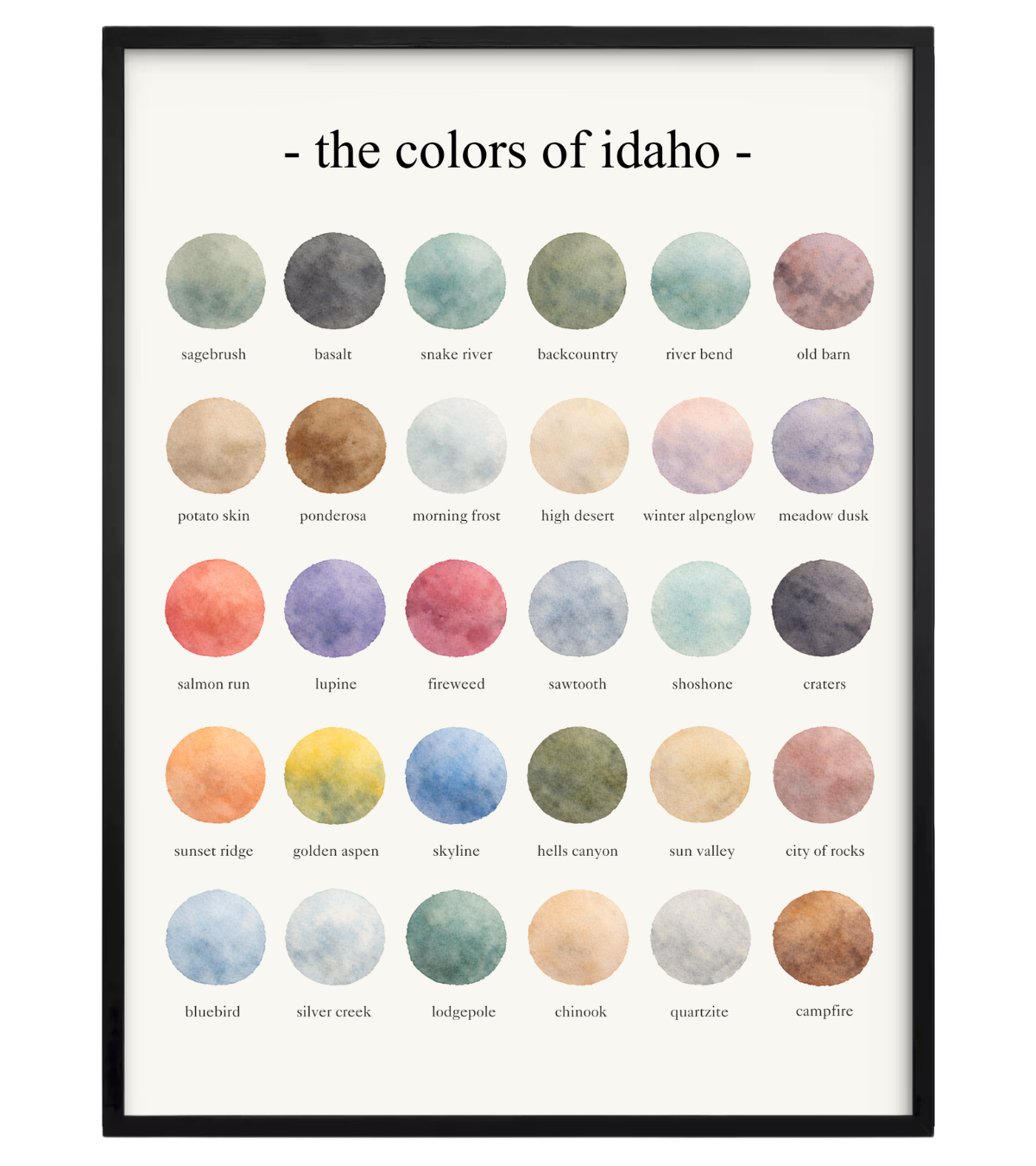 The Colors of Idaho