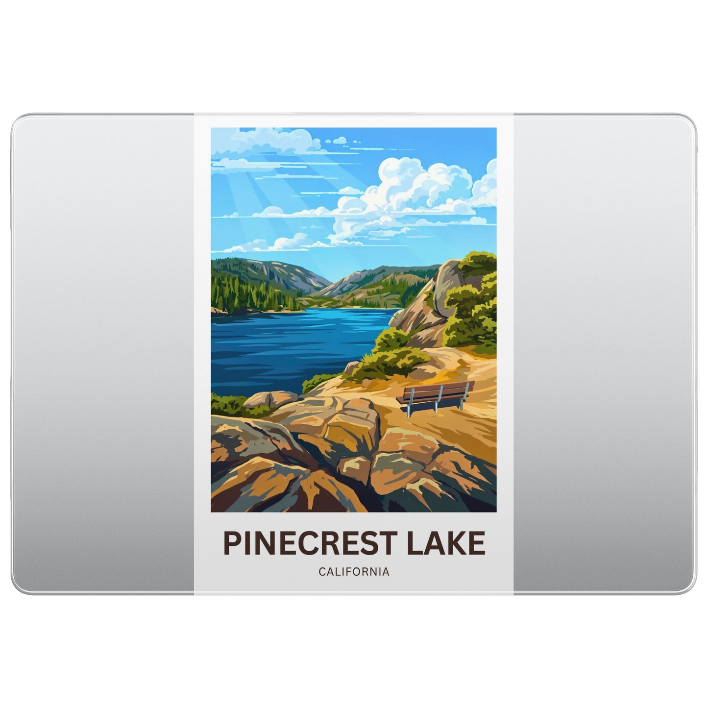 Pinecrest Lake Travel Poster - Into the Sierra Calm